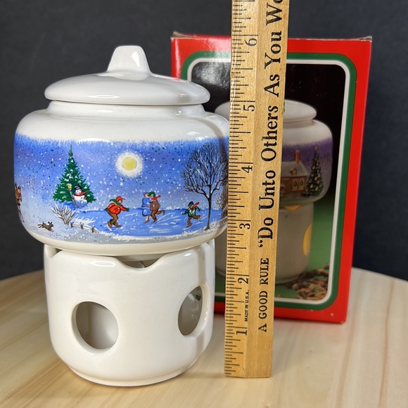 1988 Potpourri Press Christmas Holiday Room Scenter Warmer Candle - Picture 5 of 10